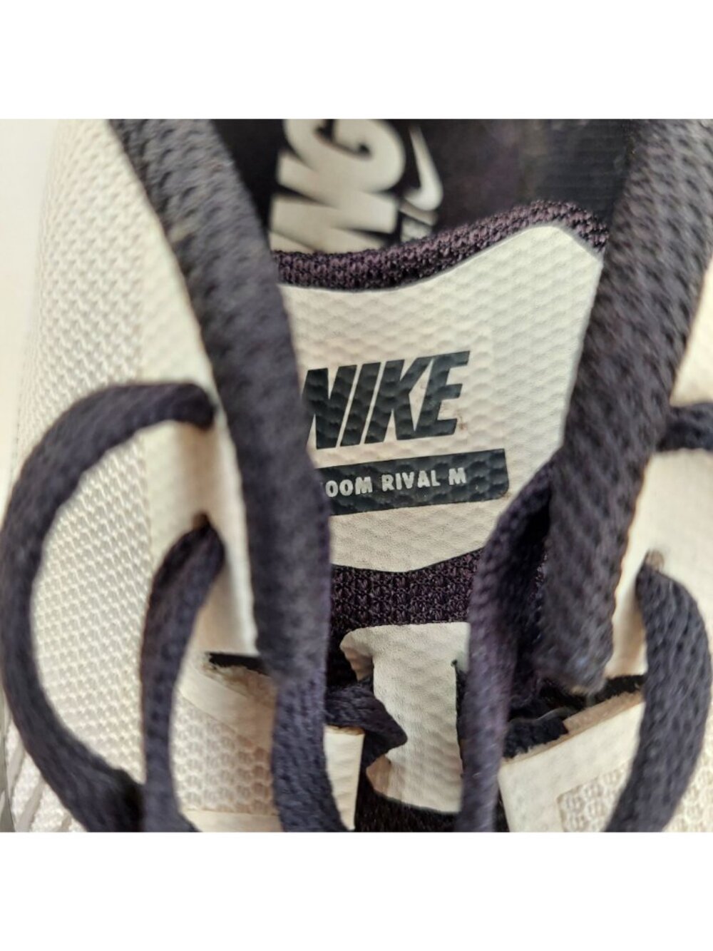 Nike Racing Shoe Mens 11.5 Multi Use Zoom Rival Black White Performance Athletic - Picture 10 of 12